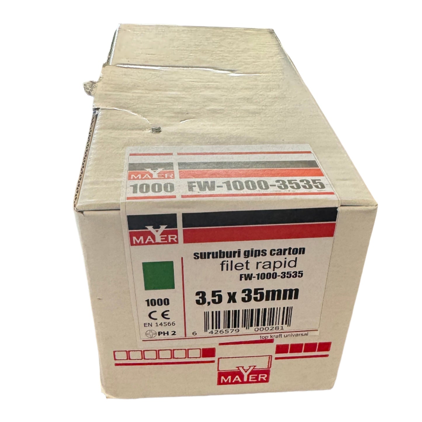 Șuruburi gips-carton Filet rapid 3.5x35 (1000 buc)