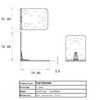 VINCLU 90 grade 70mm   (grosime 1.5mm  )