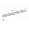Bridă Multiplă Atlantic - pentru fixare directa CD 60 Gips-carton, 120 mm (Grosime 1.0)