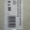 Diblu cu surub cui percutie hammer drive plug 6*80 ( 200 buc )
