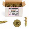 suruburi pal si lemn 4,0 x 30 mm zincat galban ( 1000 buc )