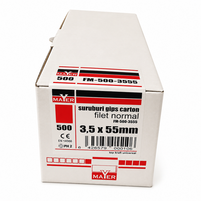 Șuruburi gips-carton Filet normal 3.5x55 (500 buc)