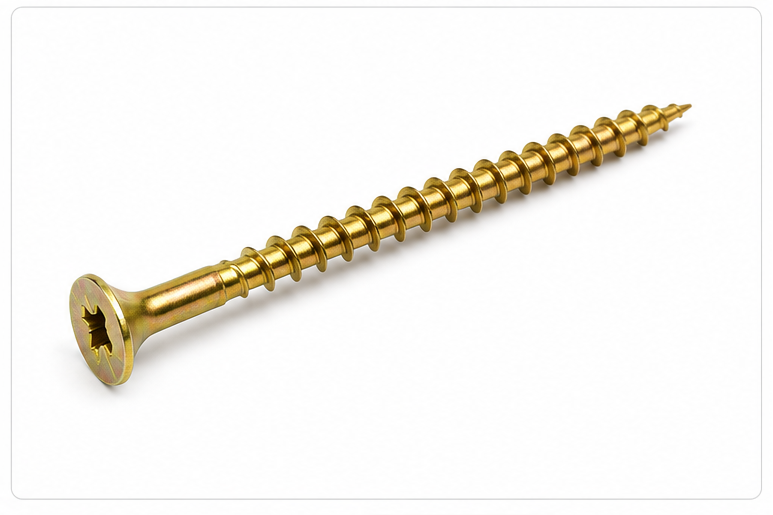 surubri pal si lemn 4,0 x 50 mm zincat galben ( 500 buc )