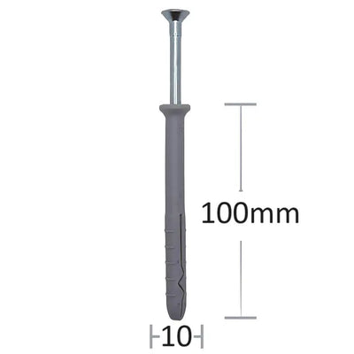 Diblu cu surub cui percutie Hammer Drive plug 10x100 ( 50 buc )