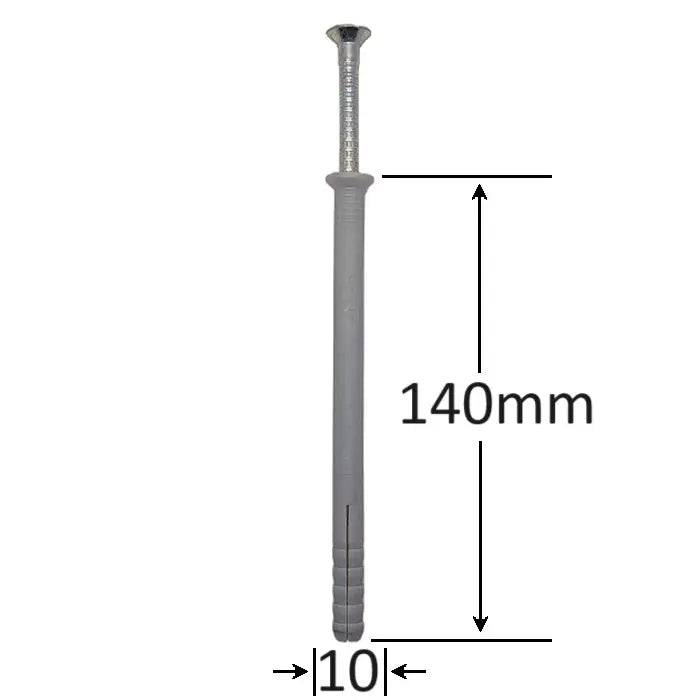 Diblu cu surub cui percutie Hammer Drive plug 10x140 ( 50 buc )