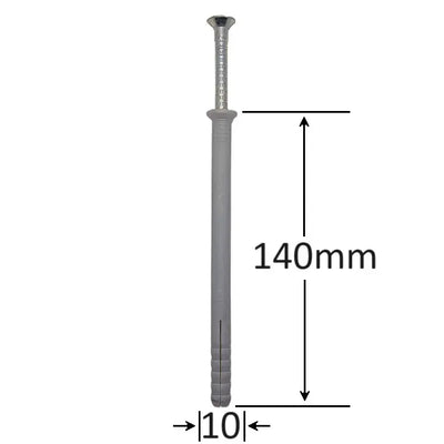 Diblu cu surub cui percutie Hammer Drive plug 10x140 ( 50 buc )