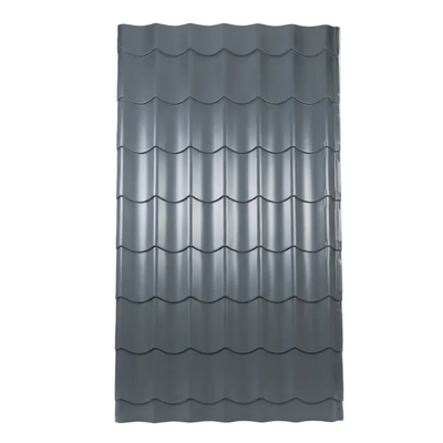 Tabla tigla Metalica Gri antracit ral 7011   2.05/1.200 = 2.46MP  0.50 grosime( PRET 0.50MP - 18.90 Ron)