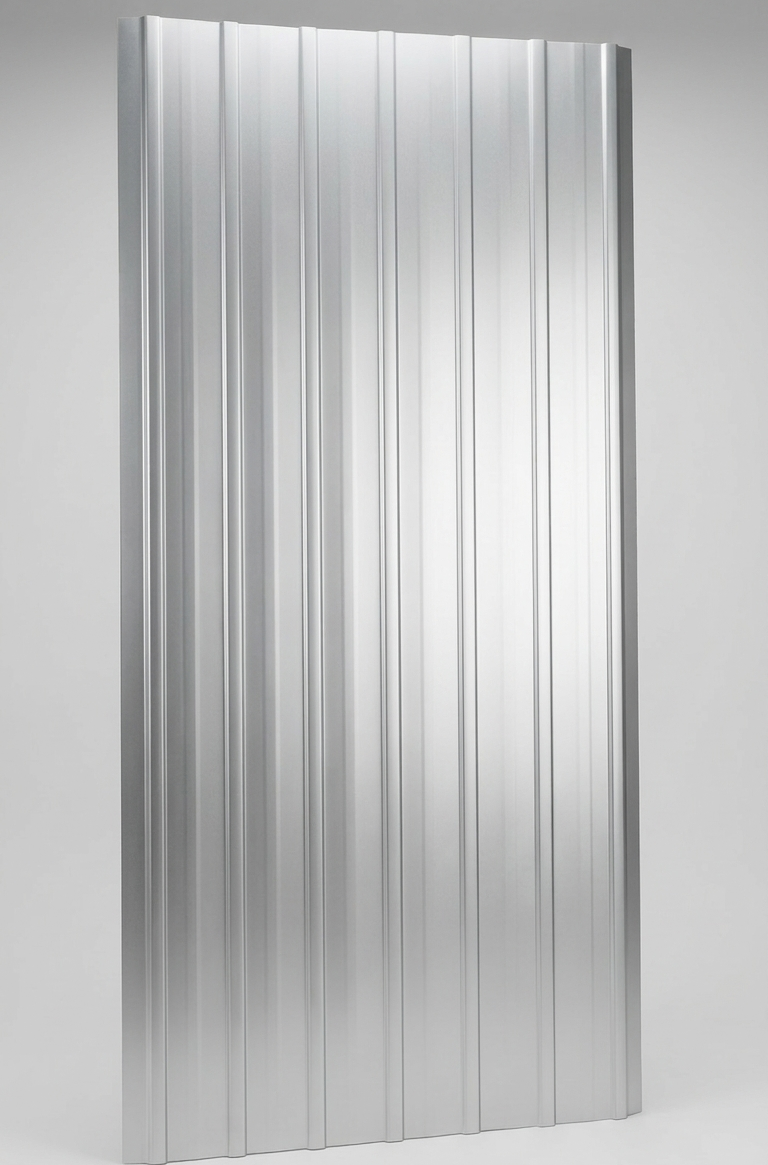 Foaie tablă cuta mica 2m x 0,90m/1,90mp ZINCAT ( Grosime=0.80 mm)