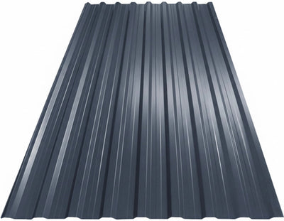 Foaie tablă cuta mare 2m x 1,112m/2.22mp RAL-7011( Grosime=0.50 m)