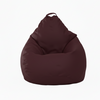 Fotoliu puf, tip pară, visiniu, umplut cu perle din polistiren, utilizabil în interior/exterior, husă detașabilă, Bean Bag Montana