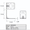 Vinclu 90 grade 70x70x55mm (grosime 2.5 mm )