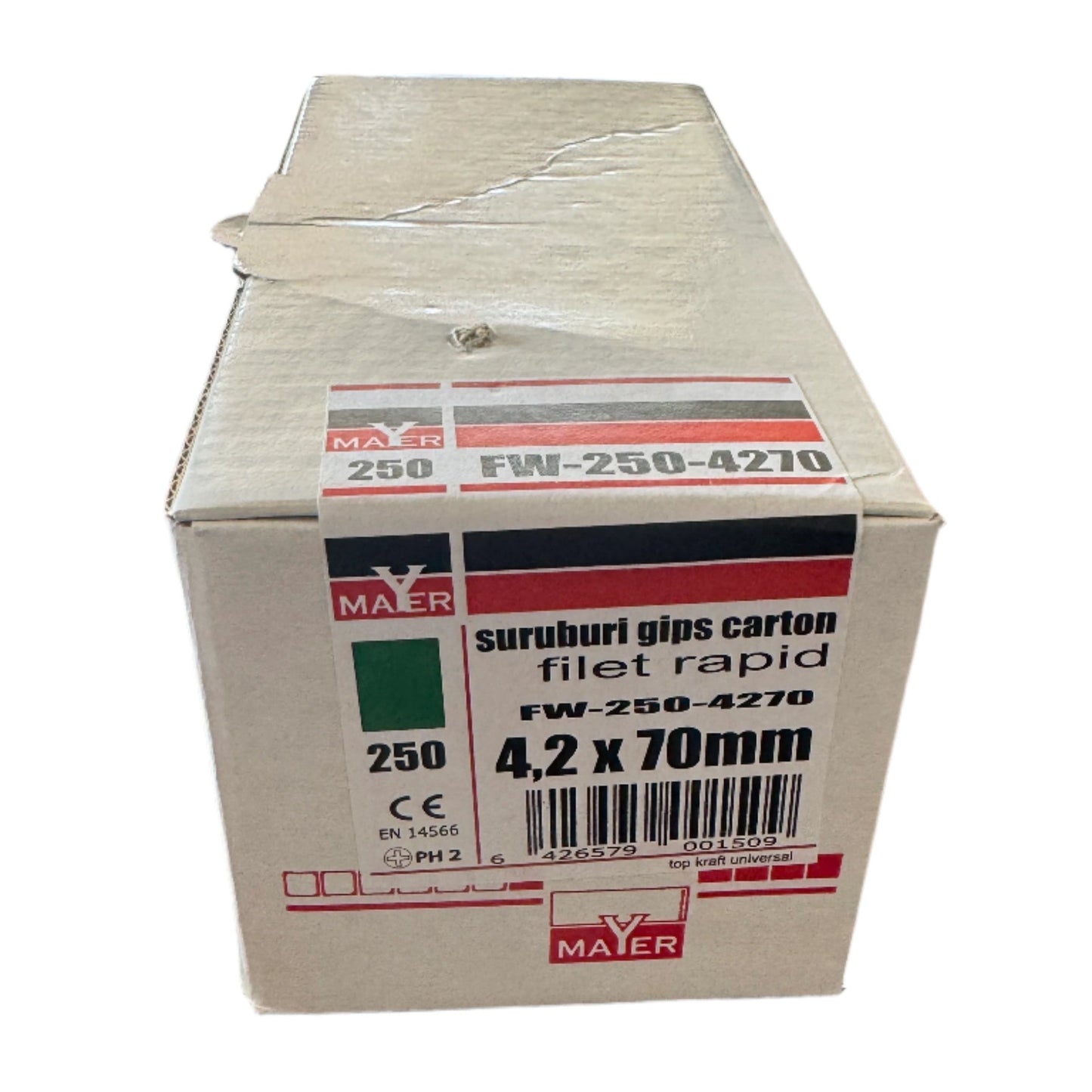 Șuruburi gips-carton Filet rapid 4.2x70 (250 buc)