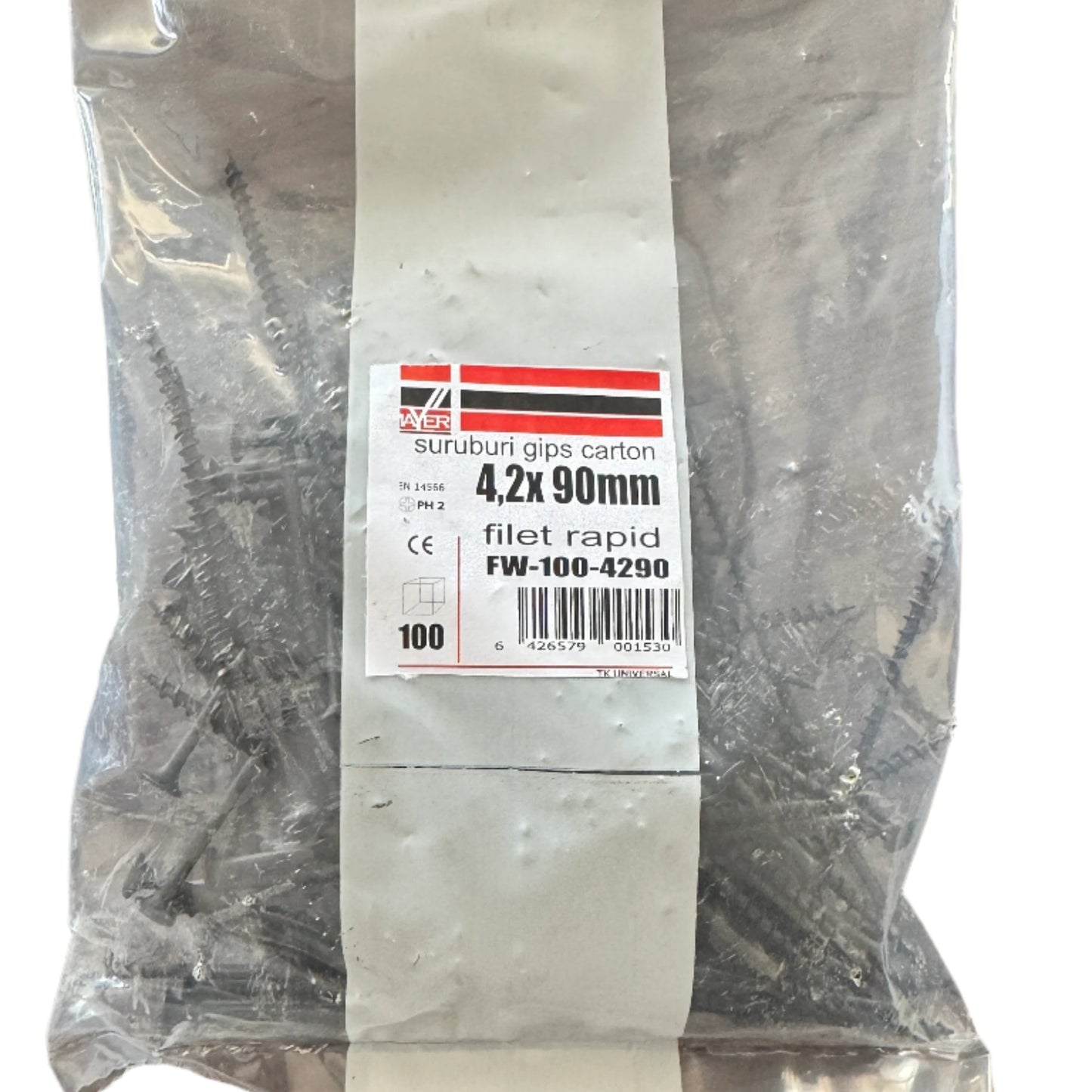 Șuruburi gips-carton Filet rapid 4.2x90 (100 buc)