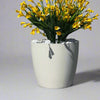 Buchet de Cale Artificiale - Flori din Plastic Galben - Vibrant pentru Decor Interior/Exterior, cu flori, ghiveci și piatră