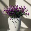 Buchet de Cale Artificiale - Flori din Plastic Roze  - Vibrant pentru Decor Interior/Exterior, cu flori, ghiveci și piatră