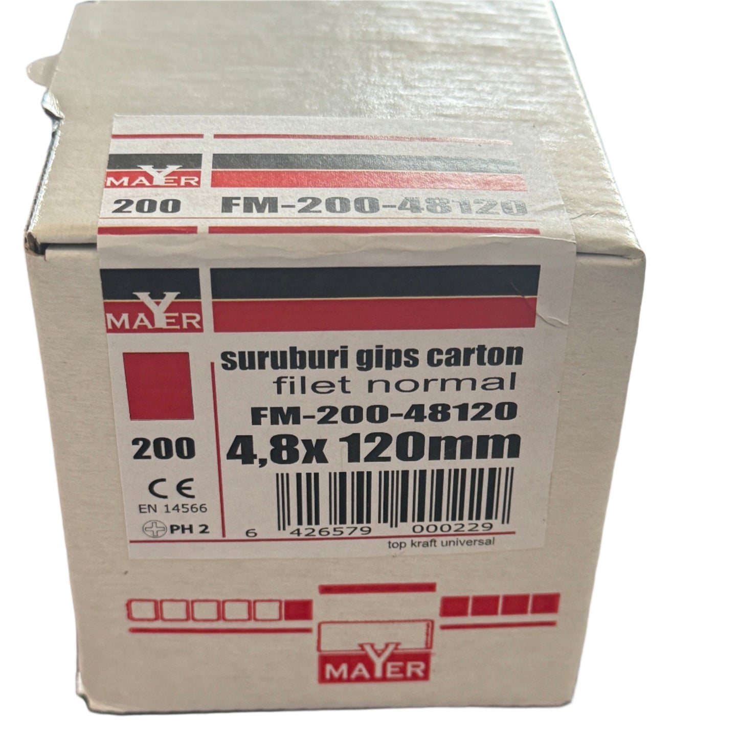 Șuruburi gips-carton Filet normal 4,8 x 120 mm  (200) buc