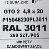Set 250 Șuruburi autoforante pentru țiglă metalică/tablă GTO 2 4,8x20 P15048200PL3011 RAL 3011