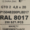 Set 250 Șuruburi autoforante pentru țiglă metalică/tablă GTO 2 4,8 × 20 P15048200PL8017 RAL 8017