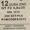Set 250 Șuruburi autoforante pentru țiglă metalică/tablă GT F2 4,8×35 RAL 1015  P140350FA1015