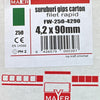 Șuruburi gips-carton Filet rapid 4.2x90 (250 buc)