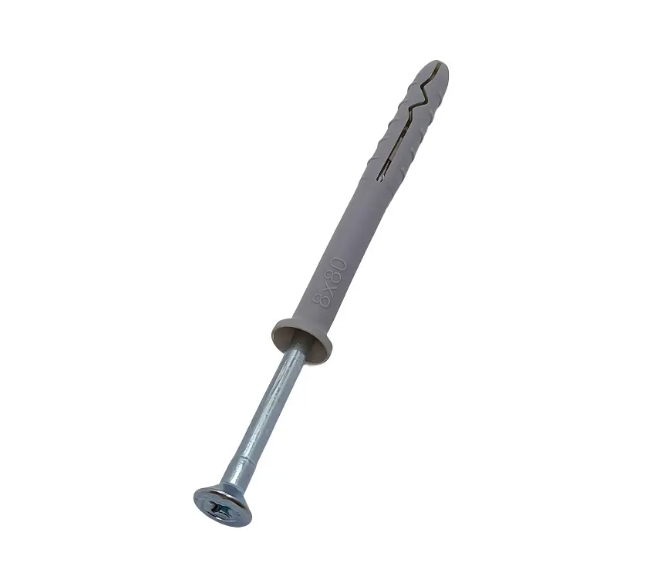 Diblu cu surub cui percuție Hammer drive plug 8*80 (100buc)