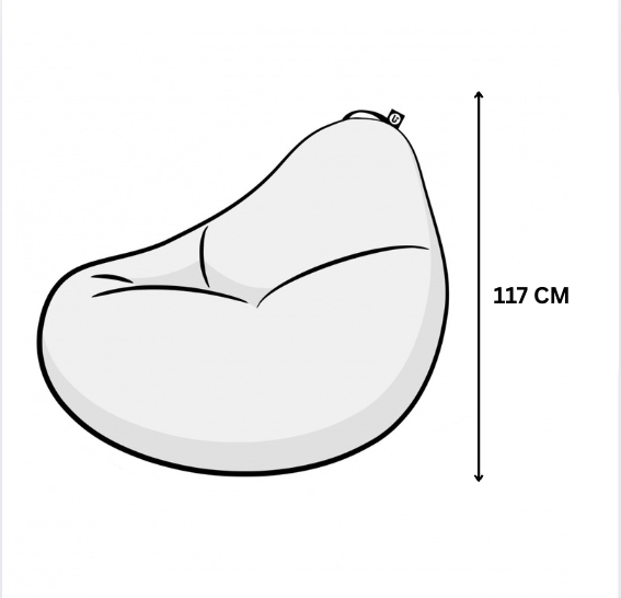 Fotoliu puf, tip pară, alb și roșu, Herrmannstadt Club limited Edition, umplut cu perle din polistiren, utilizabil în interior/exterior, husă detașabilă, Bean Bag Montana
