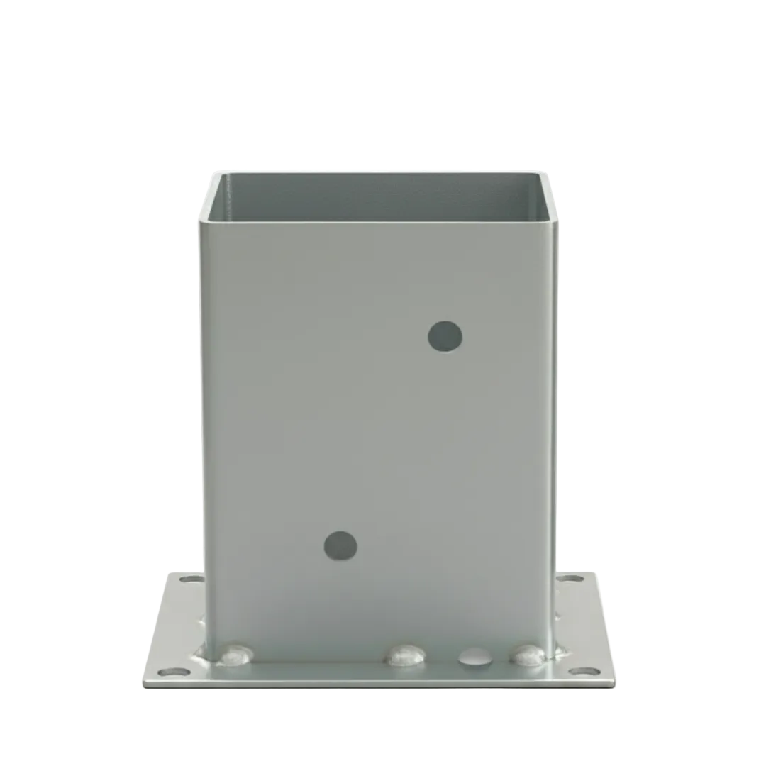 Suport metalic pentru stâlp din lemn 120 × 120/180 mm