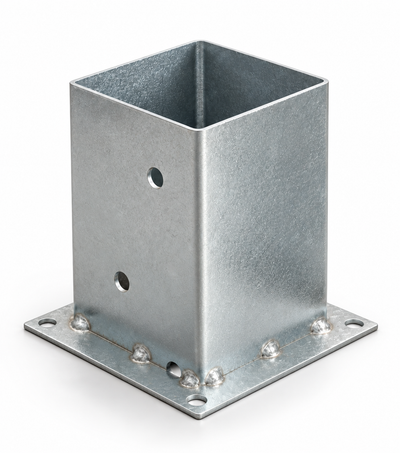 Suport metalic pentru stâlpi din lemn  140x140/190 mm (14x14 cm)
