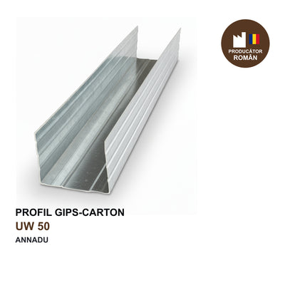Profil Gips-Carton UW 50,  zincat – imagine principală ANNADU pentru toate variantele