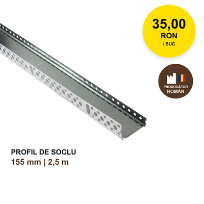 1 buc Profil de soclu 155x2500 mm – preț minim și specificații | ANNADU