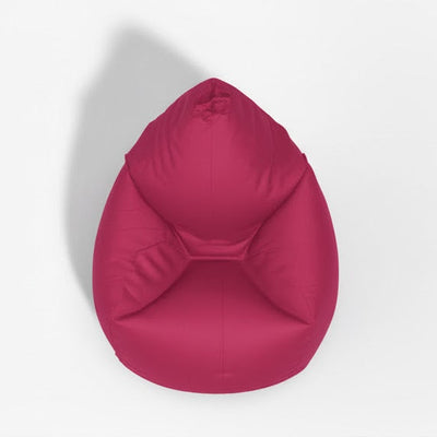 Fotoliu puf, tip pară, Roz, umplut cu perle din polistiren, utilizabil în interior/exterior, husă detașabilă, Bean Bag Montana
