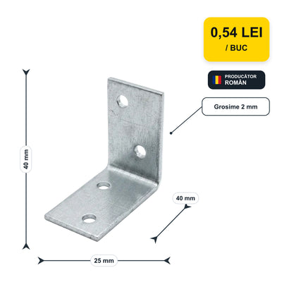 Vinclu 90 grade 40x40x25 – preț și dimensiuni | ANNADU