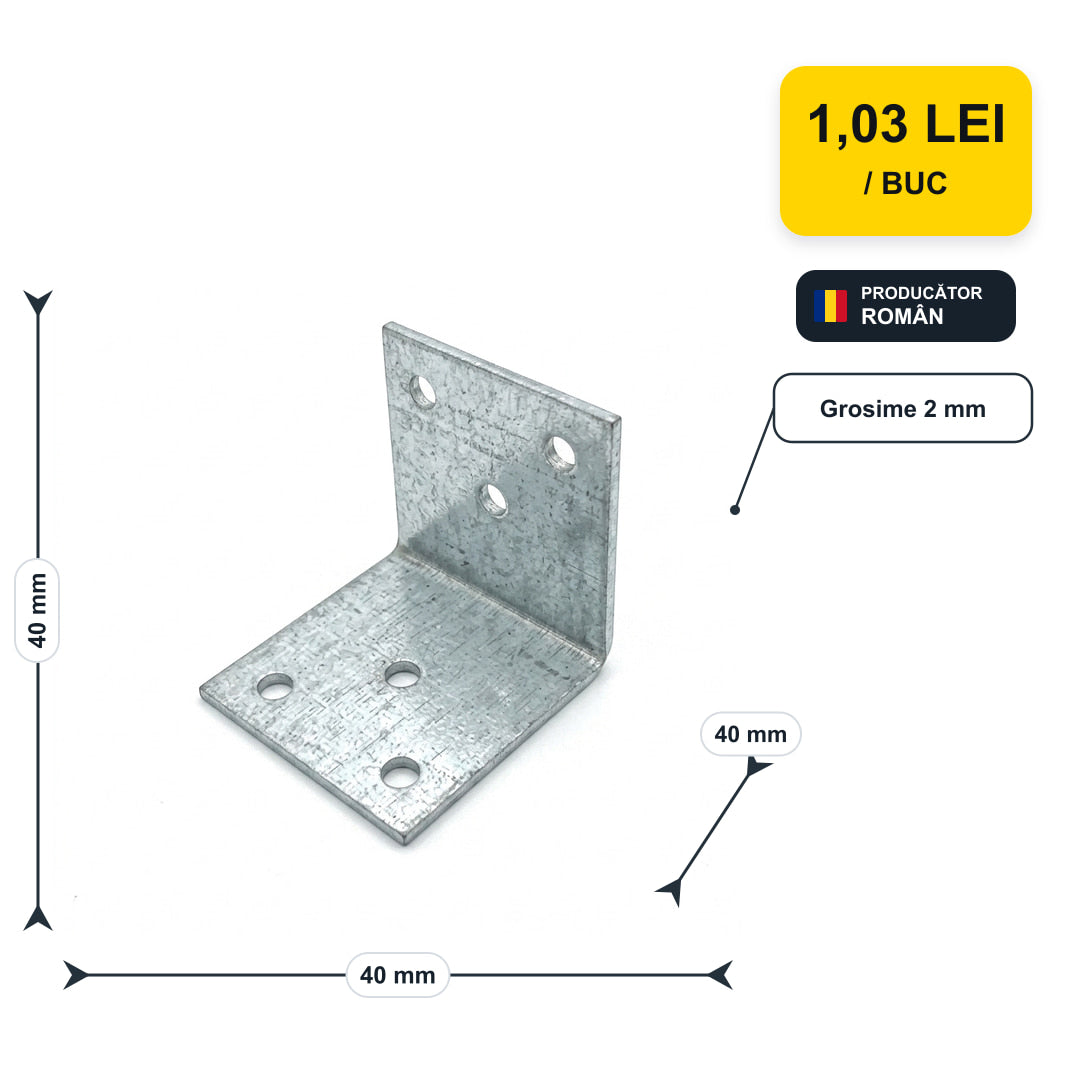Vinclu 90 grade 40x40x40 – preț și dimensiuni | ANNADU