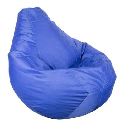 Fotoliu puf, tip para, albastru, umplut cu perle din polistiren, husa detasabila, Bean Bag atlantic1979