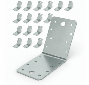 Set 10 coltar perforat pentru lemn vinclu,Atlantic 1979, 135 grade, zincat, 90 x 90 x 65 mm 𝗚𝗿𝗼𝘀𝗶𝗺𝗲 𝟮𝗺𝗺