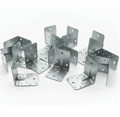 Set 1000 buc, vinclu sau colțar perforat pentru lemn 90 grade, tip 4n, zi5 x 105 x 90 mm (𝗚𝗿𝗼𝘀𝗶𝗺𝗲 𝟮𝗺𝗺 )