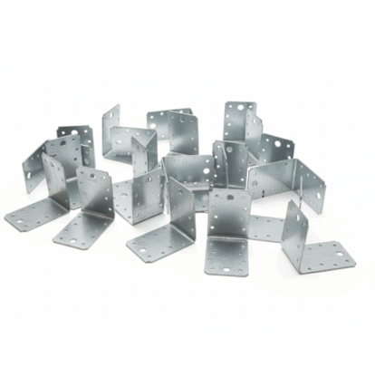 Set 500 simplu coltar perforat pentru lemn Vinclu, Atlantic 1979, 90 grade, zincat, 90 x 90 x 65 mm (𝗚𝗿𝗼𝘀𝗶𝗺𝗲 𝟮𝗺𝗺 )