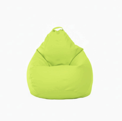 Fotoliu puf, tip pară, galben neon, umplut cu perle din polistiren, husă detașabilă, Bean Bag Atlantic1979