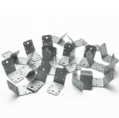 Set 500 coltar perforat pentru lemn Vinclu, Atlantic 1979, 135 grade, zincat, 70 x 70 x 54