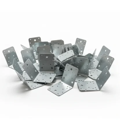 Set 500 coltar perforat pentru lemn Vinclu, , 135 grade, zincat, 105 x 105 x 90 mm (𝗚𝗿𝗼𝘀𝗶𝗺𝗲 𝟮𝗺𝗺 )