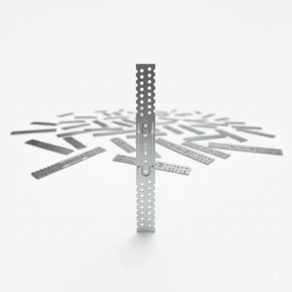 Set 50 Bridă Multiplă Atlantic – pentru fixare directa CD 60 Gips-carton, 120 mm (𝗚𝗿𝗼𝘀𝗶𝗺𝗲 𝟬.7)